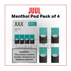 Juul Menthol Pod Pack of 4 | 50mg Juul Menthol Pod Pack of 4 | 50mg