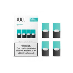 Juul Menthol Pod Pack of 4 | 50mg Juul Menthol Pod Pack of 4 | 50mg
