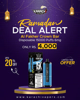 Al Fakher Crown Bar Orange Mint Disposable 15000 Puff 6mg
