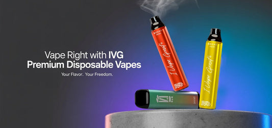 Vape Right with IVG Premium Disposable Vapes