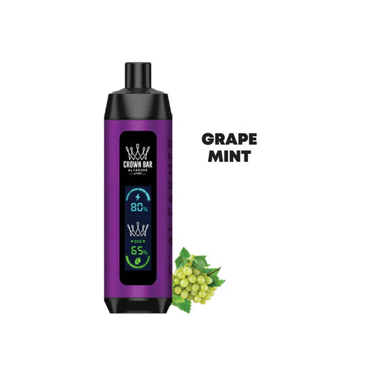 Al Fakher Crown Bar Grape Mint Disposable 8000 Puff 5%