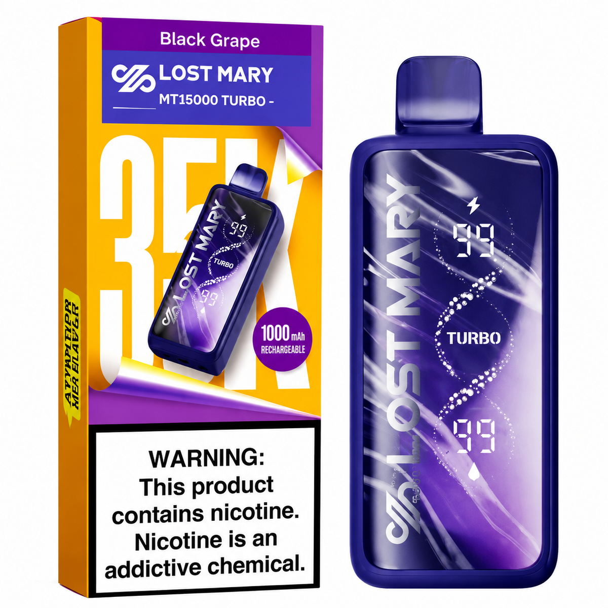 Lost Mary MT35000 Disposable – Black Grape 50mg