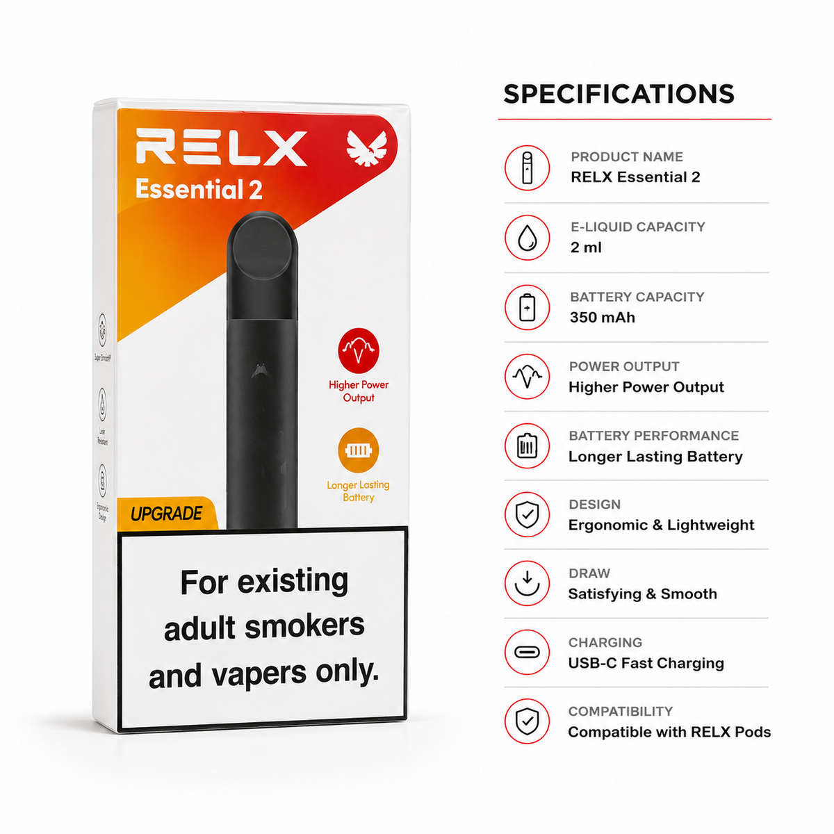 RELX Essential 2 - Dispsable Vape