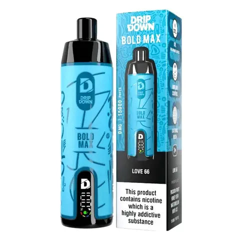 Drip Down Bold Max Love 66 15000 Puffs 0mg