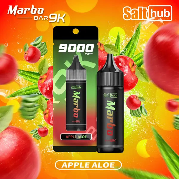 Salt Hub Bar Apple Aloe 9,000 Puff Disposable