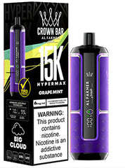 Al Fakher Crown Bar Grape Mint Disposable 15000 Puff 6mg