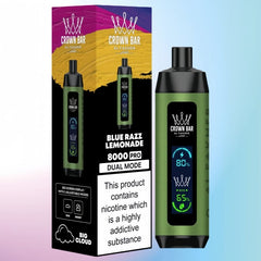 Al Fakher Crown Bar Blue Razz Lemonade Disposable 8000 Puff 5%