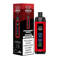 Al Fakher Crown Bar Strawberry Punch Disposable 8000 Puff 5%