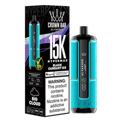 Al Fakher Crown Bar Blackcurrant Ice Disposable 15000 Puff 6mg