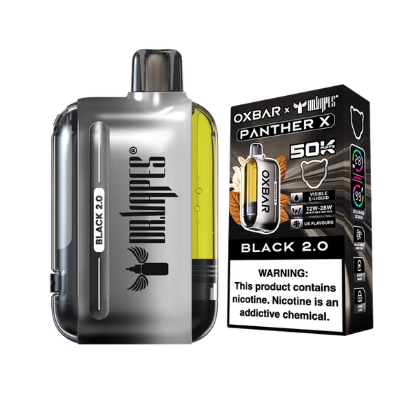 BLACK 2.0 - OXBAR PANTHER X DISPOSABLE 50K PUFFS