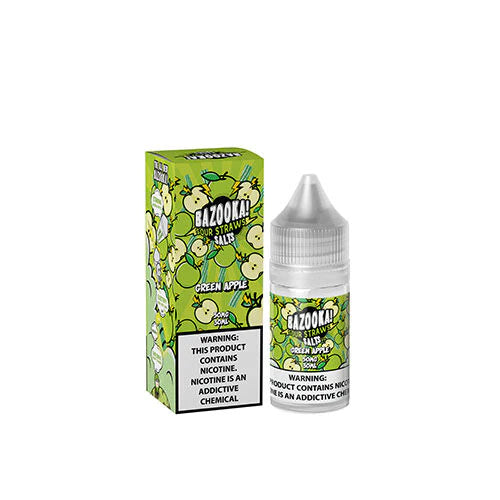 Bazooka Sour Straws Green Apple 25mg 30ml (short expiry)
