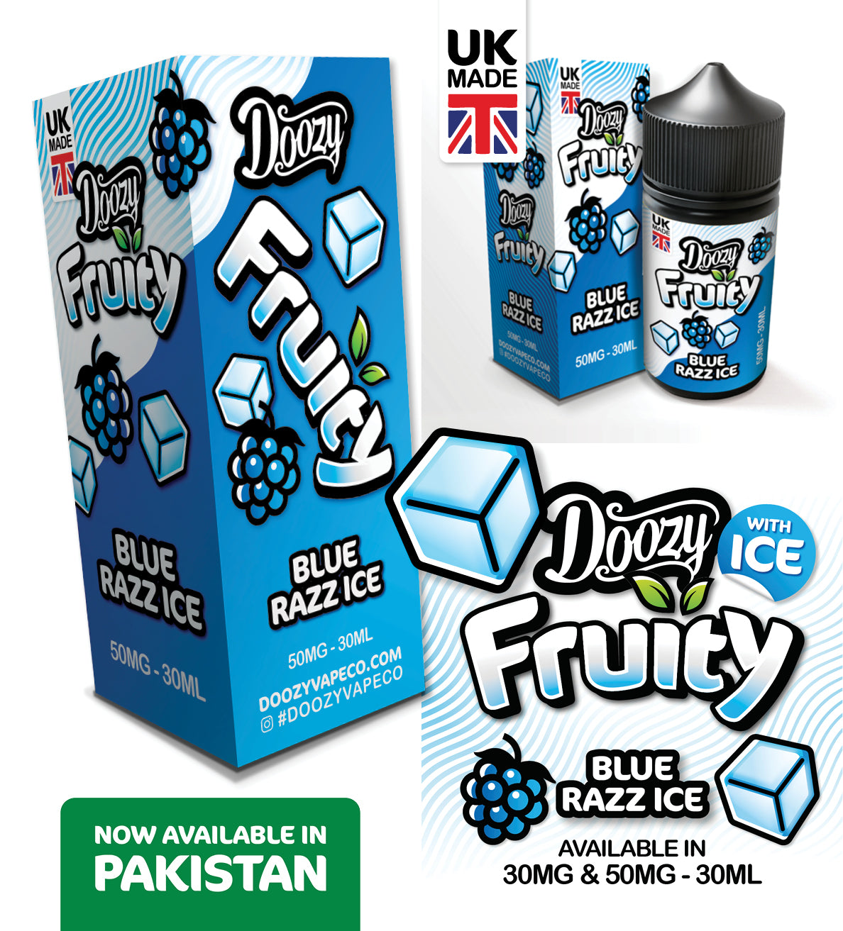 Doozy Fruity Blue Razz Ice 30MG - 50MG