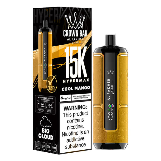Al Fakher Crown Bar Cool Mango Disposable 15000 Puff 6mg