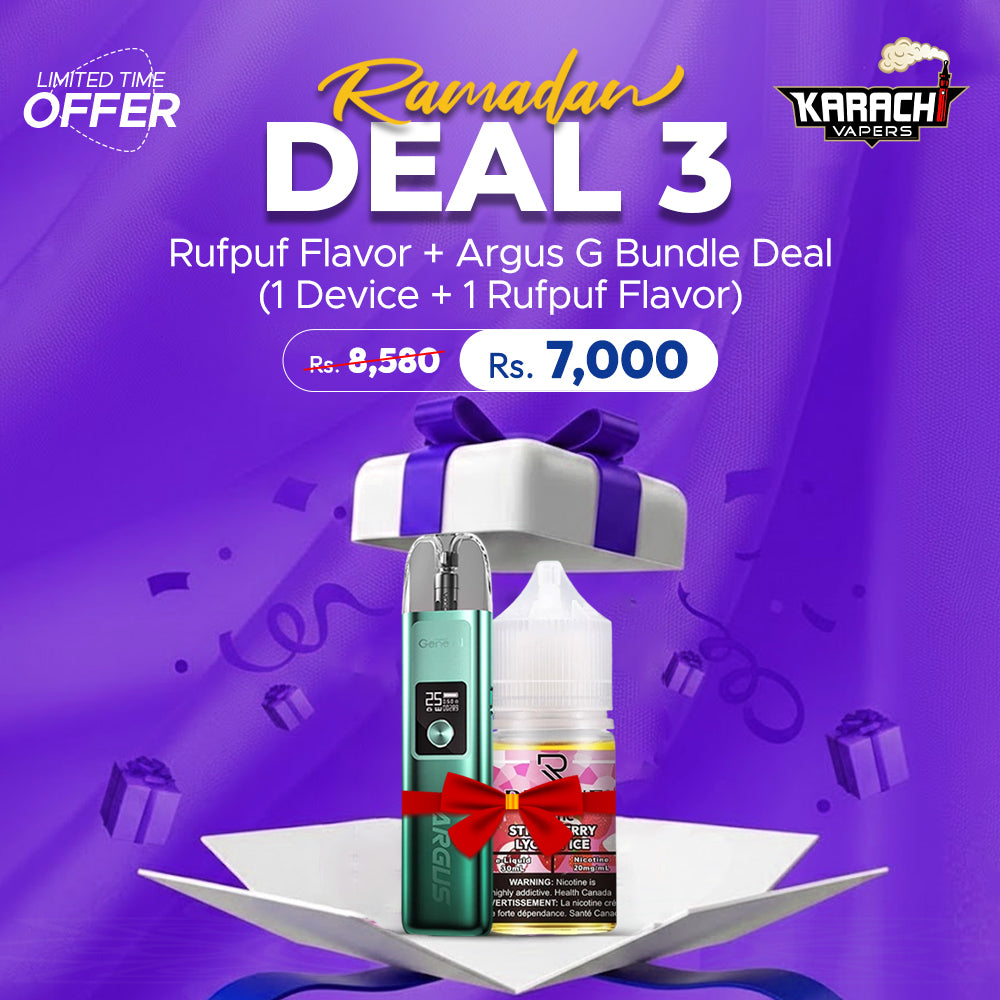 [PACK OF 2] Rufpuf Flavor 30ml + Argus G - Ramzan Exclusive Deal
