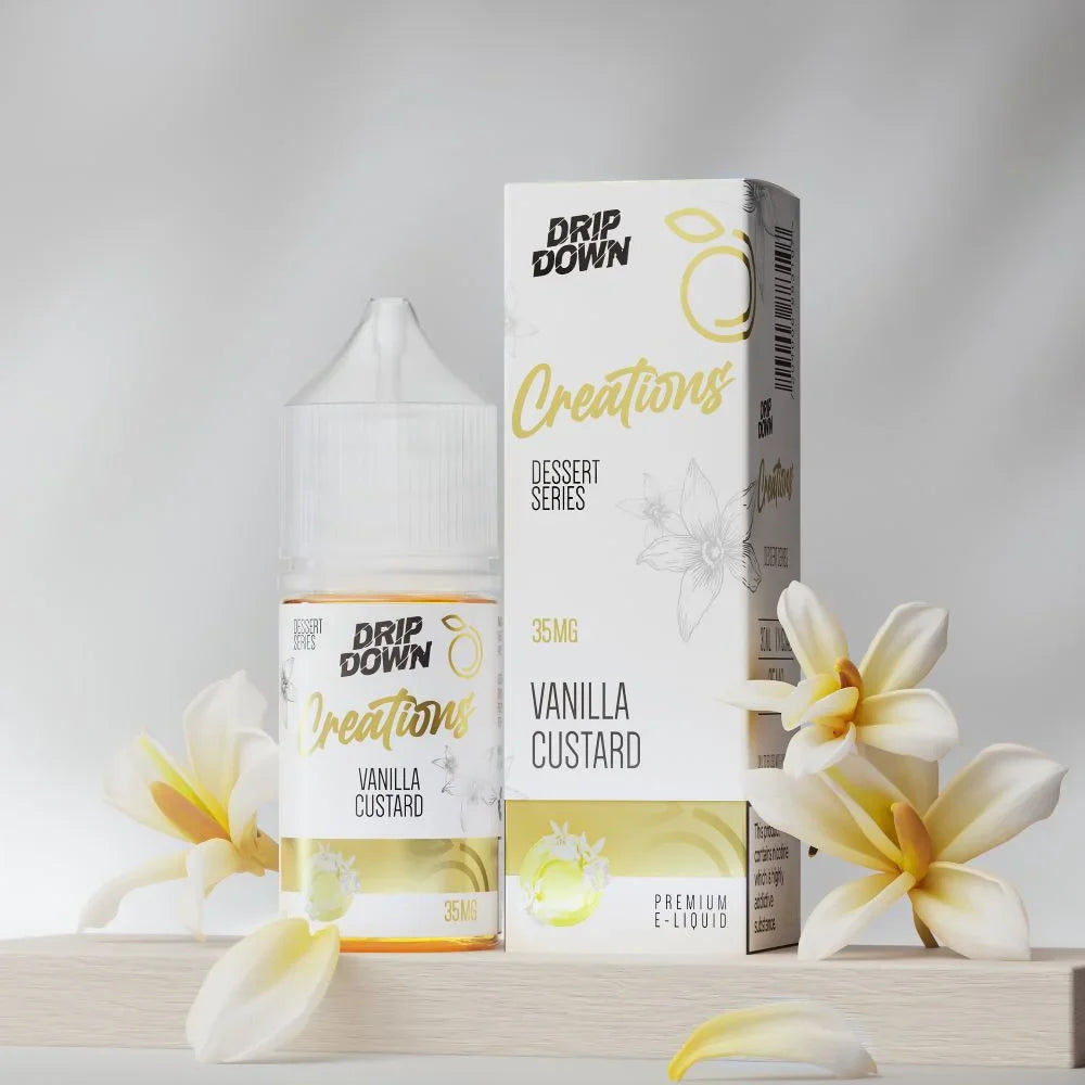 Drip Down Creations Vanilla Custard 30ml 35mg Nic Salt - Karachi Vapers Drip Down Creations Vanilla Custard 30ml 35mg Nic Salt - Karachi Vapers