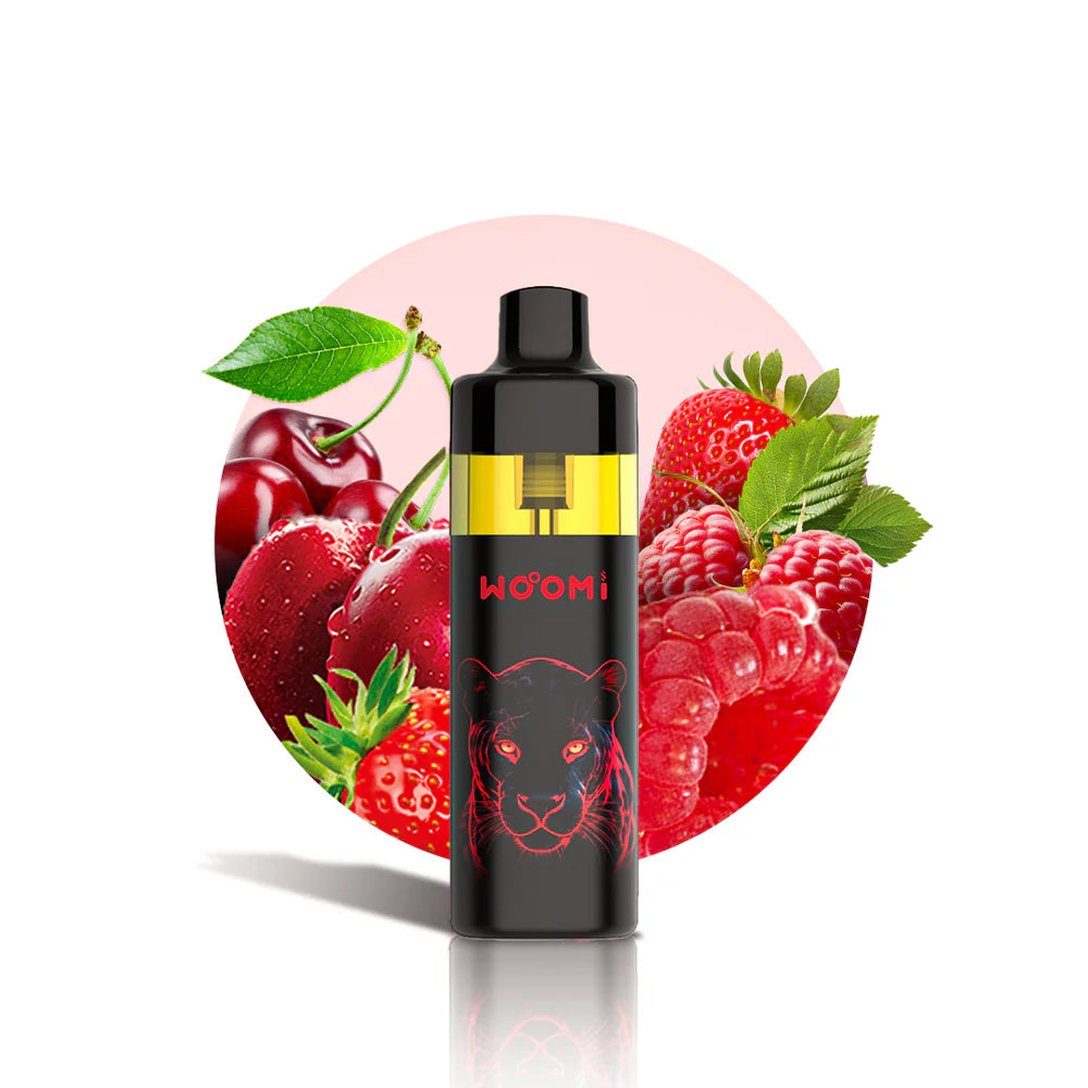 Woomi Ecom Strawberry Raspberry Cherry 12000 Puffs 5%