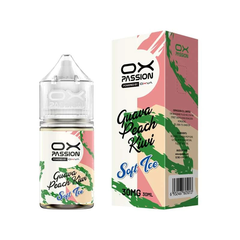 OX Passion Guava peach kiwi  30ml soft ice