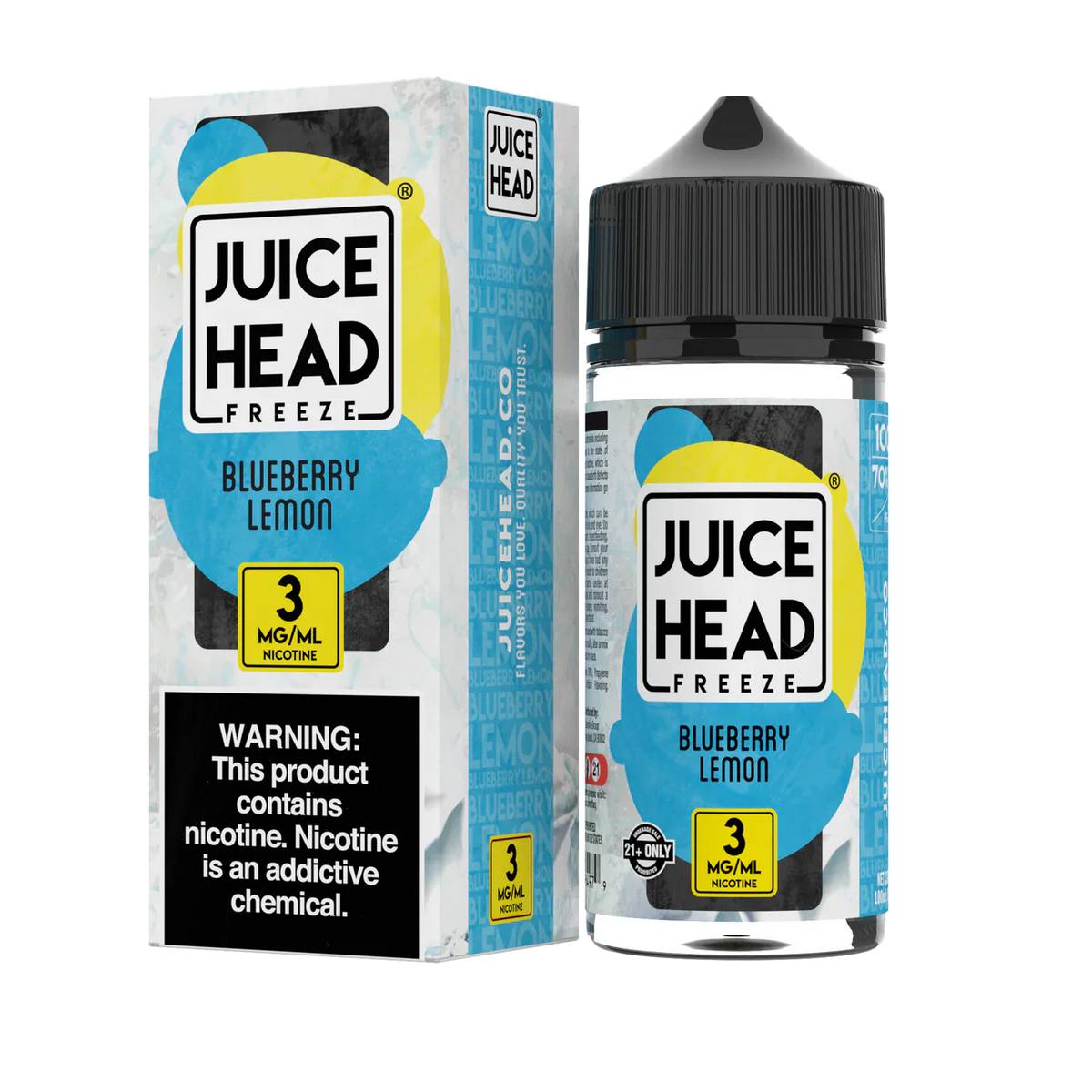 BLUEBERRY LEMON ICE 100ML - JUICE HEAD EXTRA FREEZE 0MG