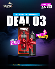 Combo Deal - Salt Hub Bar - 9000 Puffs