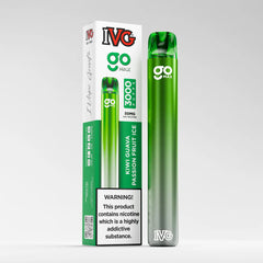 IVG Go Max, Kiwi Passion Fruit Guava Ice, 3000 Puffs, Disposable Vape