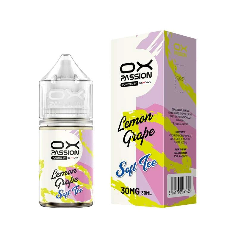OX Passion Lemon grape 30ml soft ice