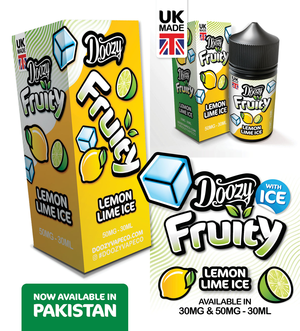 Doozy Fruity Lemon Lime Ice 30MG - 50MG