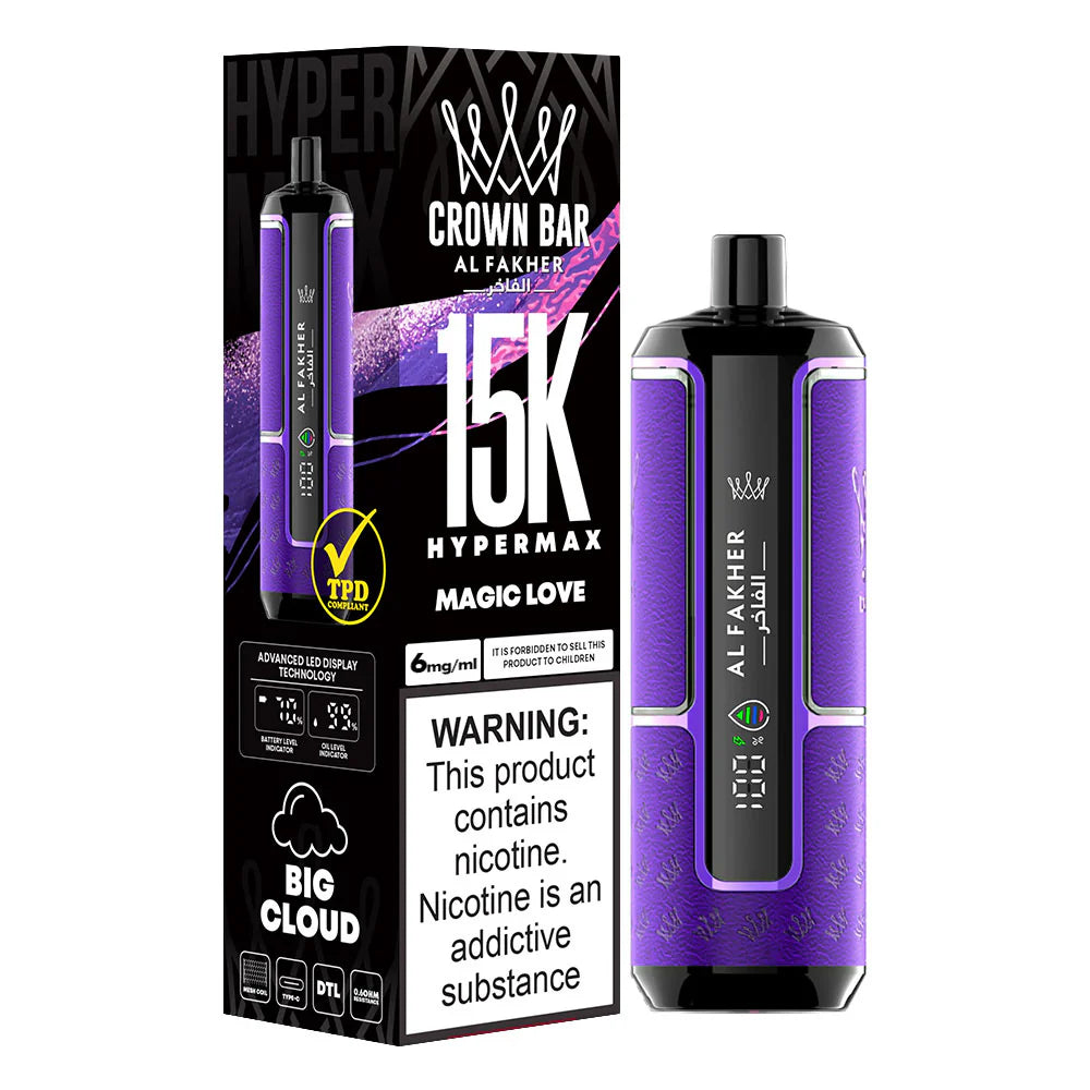 Al Fakher Crown Bar Magic Love Disposable 15000 Puff 6mg
