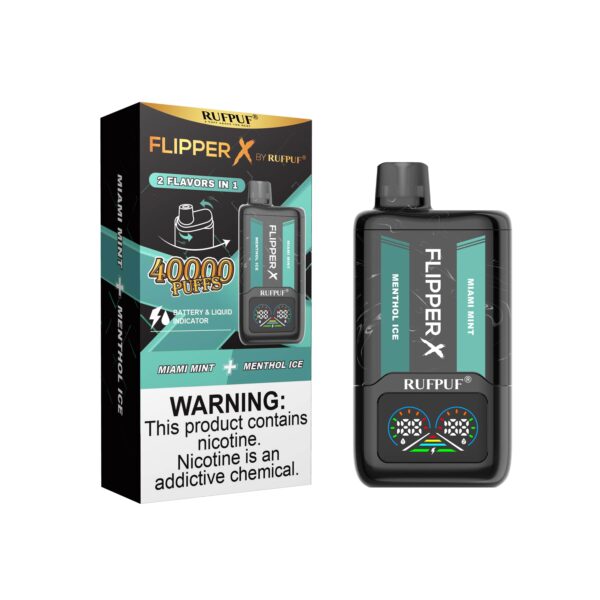 Flipper X Miami Mint + Menthol Ice 40,000 Puff Disposable