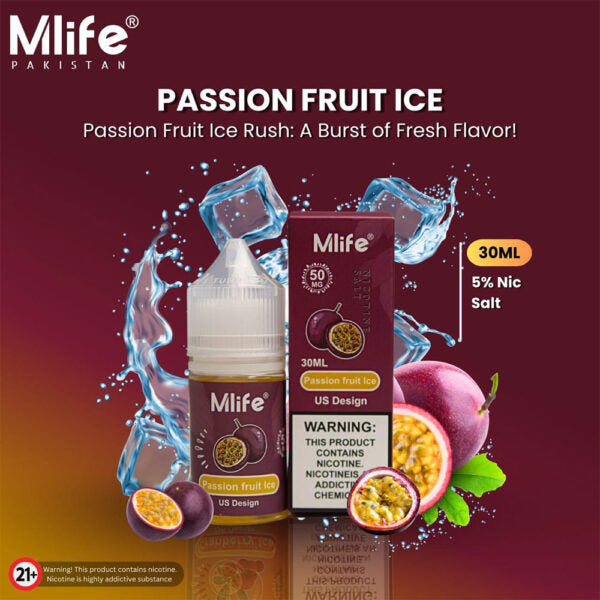 Mlife Passion Fruit Ice 50mg 30ml