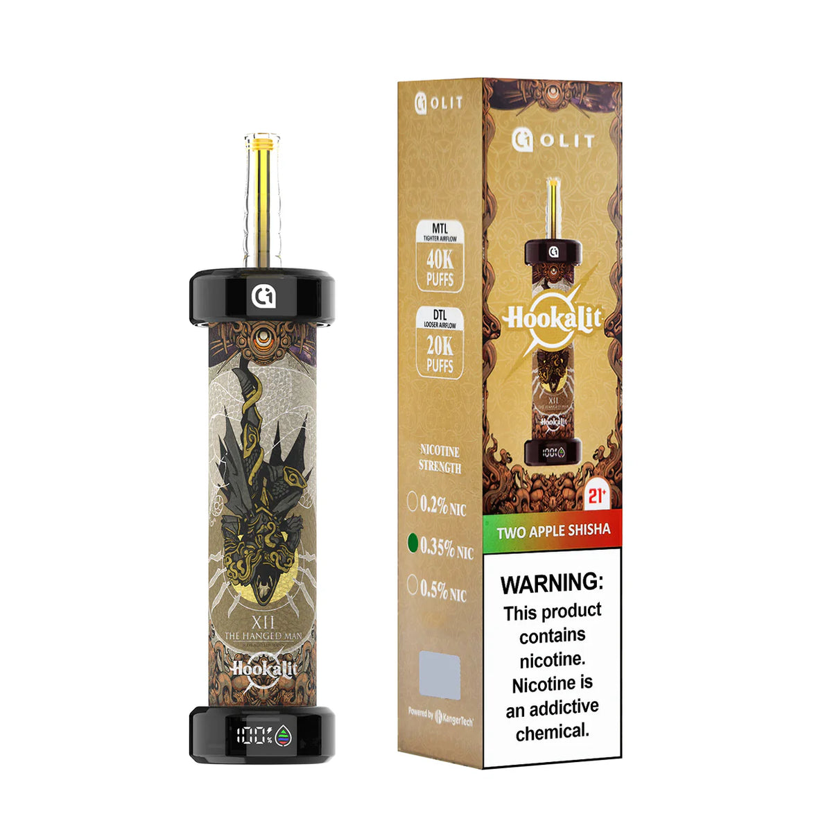 Olit Hookalit Two Apple Shisha 40000 Puff Disposable