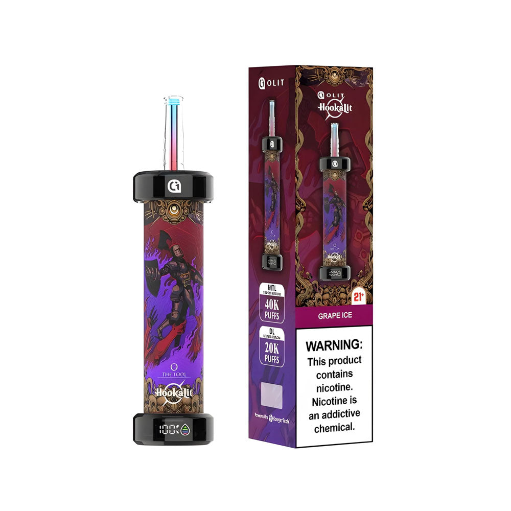 Olit Hookalit Grape Ice 40000 Puff Disposable