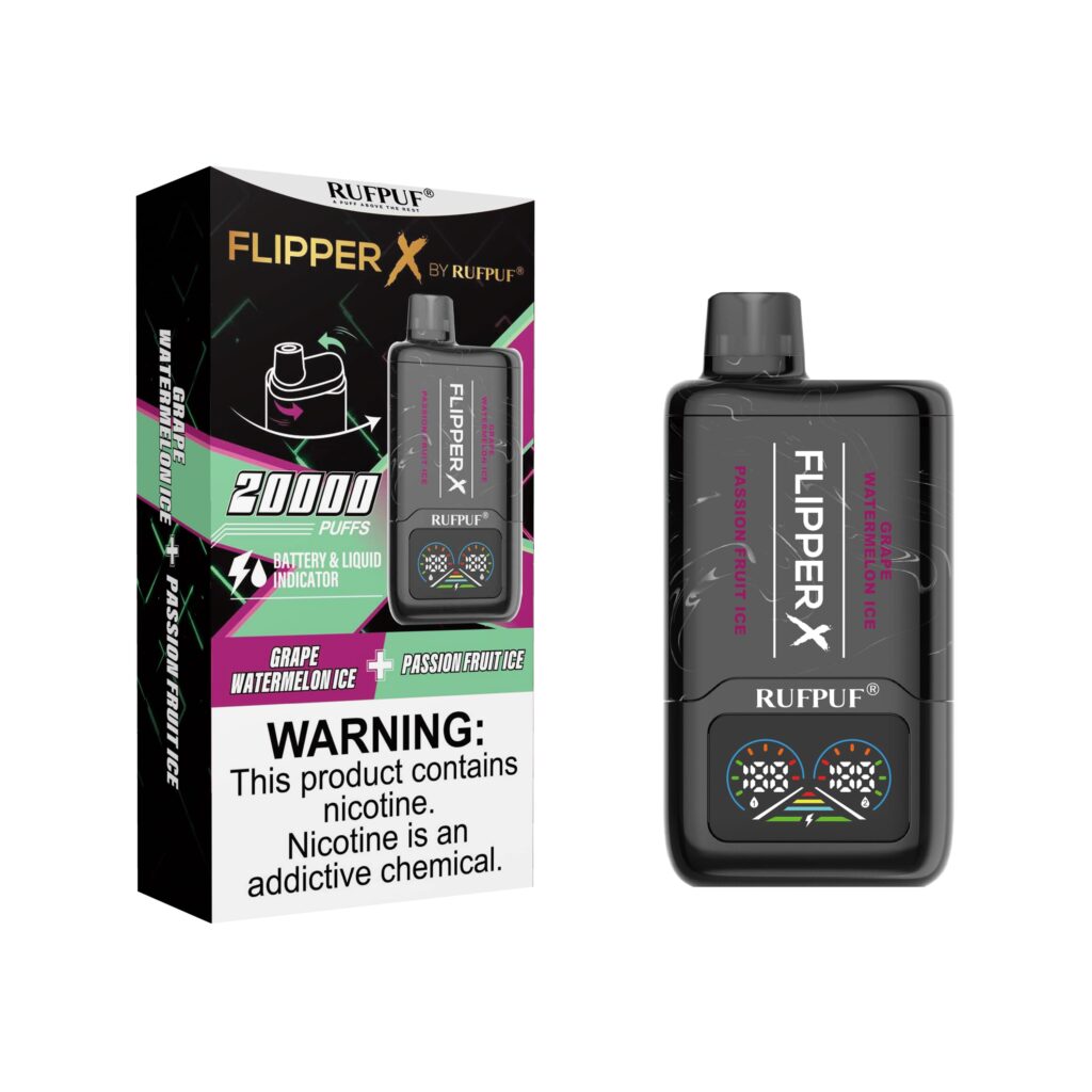 Flipper X Grape Watermelon Ice + Passion Fruit Ice Disposable 20000puff