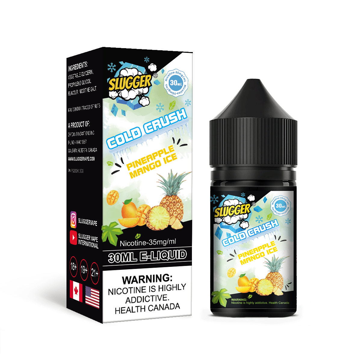 Slugger Cold Crush – Pineapple Mango Ice 30ml (35/50mg)