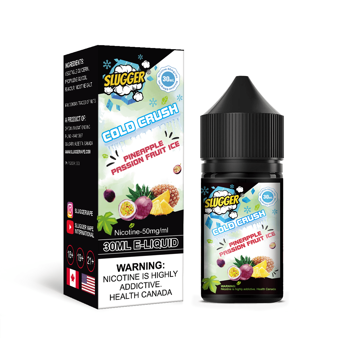 Slugger Cold Crush – Pineapple Passion Fruit Ice 30ml (35/50mg)