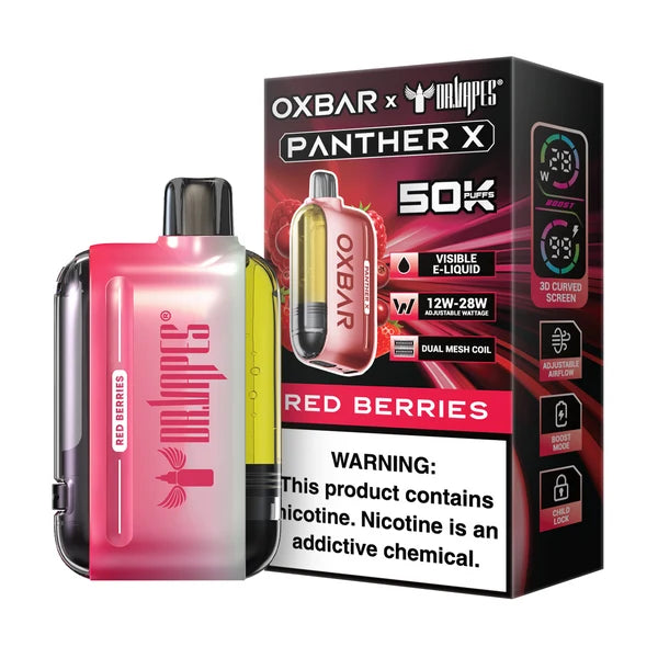 RED BERRIES - OXBAR PANTHER X DISPOSABLE 50K PUFFS
