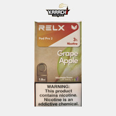 Relx Pre Filled Pod Grape Apple 30mg - Karachi Vapers Relx Pre Filled Pod Grape Apple 30mg - Karachi Vapers