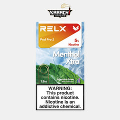 relx pod pro menthol xtra RELX Pre Filled Pod Pro 2 Menthol Xtra | relx menthol pods