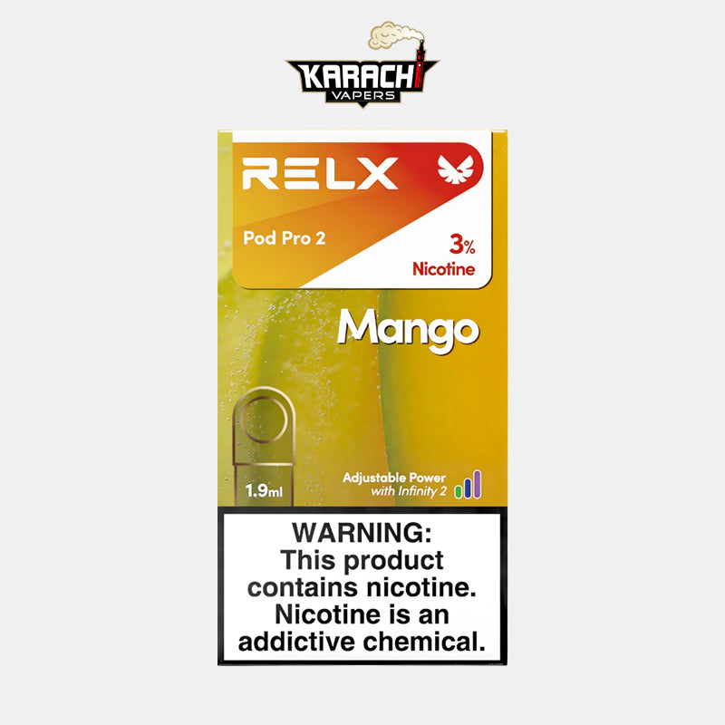 Relx Pre Filled Pod Mango 30mg - Karachi Vapers