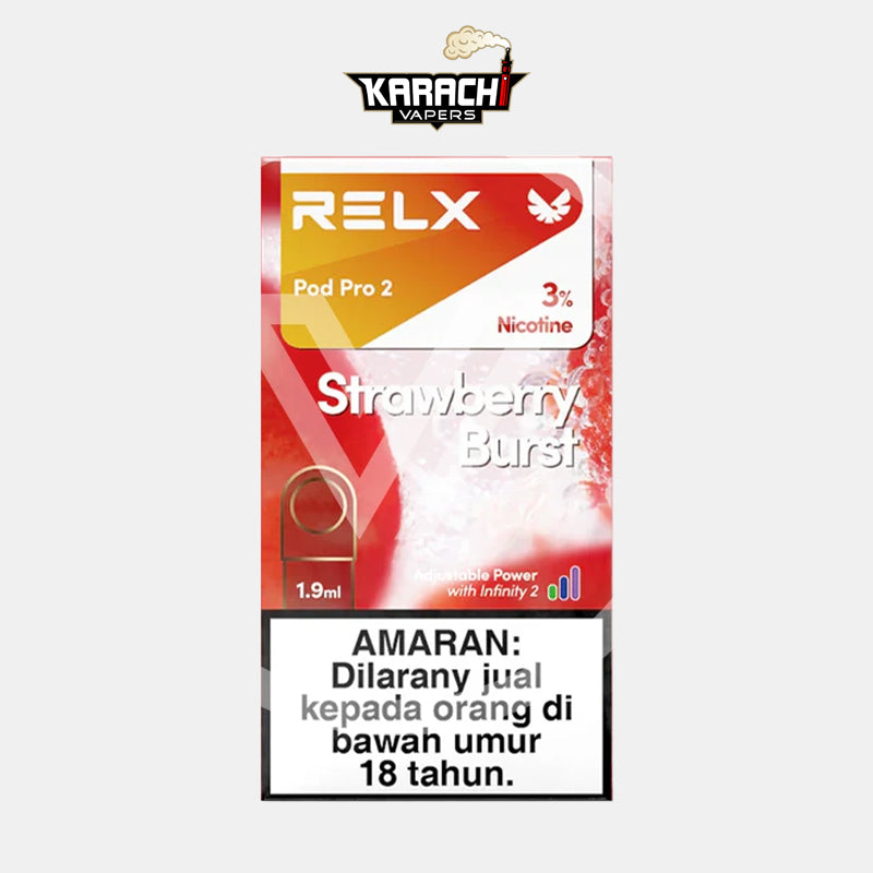 Relx Strawberry Burst in Pakistan | Best Pod Pro 2 Price Online - Karachi Vapers Relx Strawberry Burst in Pakistan | Best Pod Pro 2 Price Online - Karachi Vapers