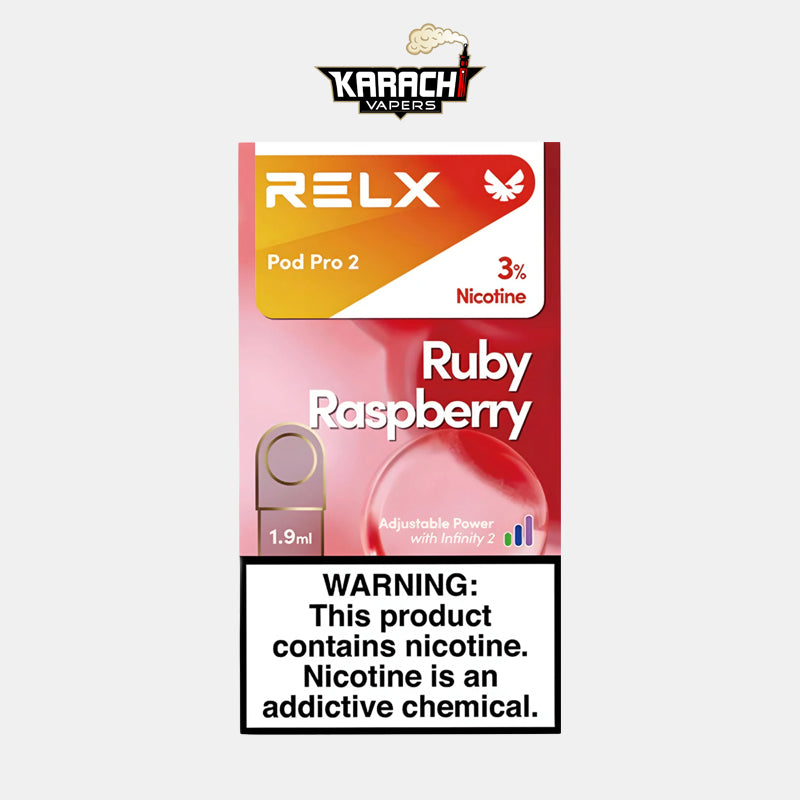 Relx Ruby Raspberry Pod 30mg – Best Price Guaranteed - Karachi Vapers