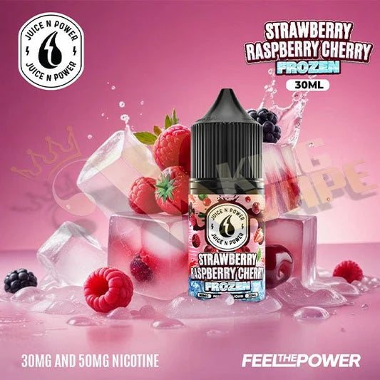 JUICE N POWER STRAWBERRY RASPBERRY CHERRY FROZEN