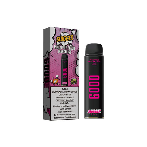 Slugger Pineapple Peach Mango Ice Disposable 6000 Puffs 5%