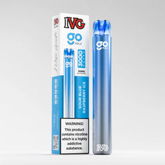 IVG Go Max, Sour Blue Raspberry Ice, 3000 Puffs, Disposable Vape