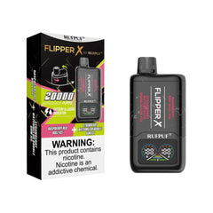 Flipper X Raspberry Red Bull Ice + Strawberry Watermelon Bubblegum Ice Disposable 20000puff