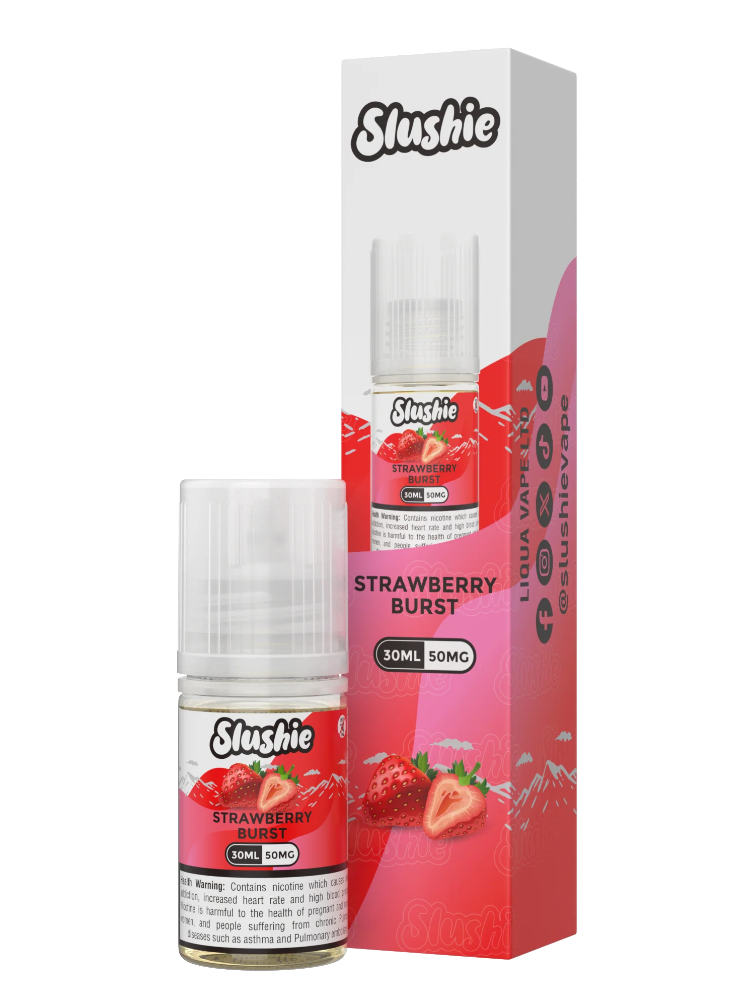 strawberry burst vape juice Glas BSX Strawberry Blast eJuice — eJuiceDirect main image 0