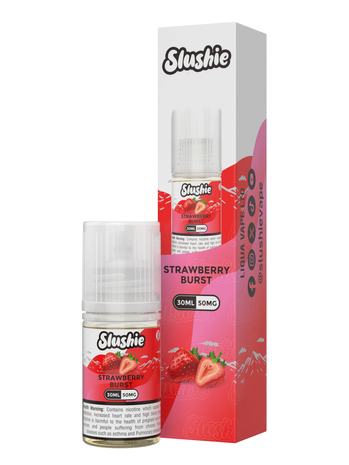 Slushie Stawberry Burst 35mg Or 50mg 30ml