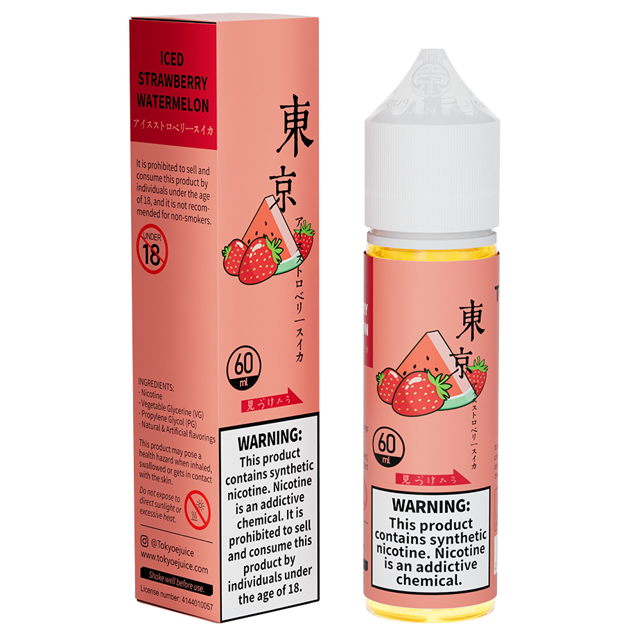 STRAWBERRY WATERMELON ICE 60ML - TOKYO CLASSIC