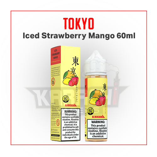 strawberry mango vape juice Tokyo Iced Strawberry Mango 60ml | Karachi Vapers | The Vape Store