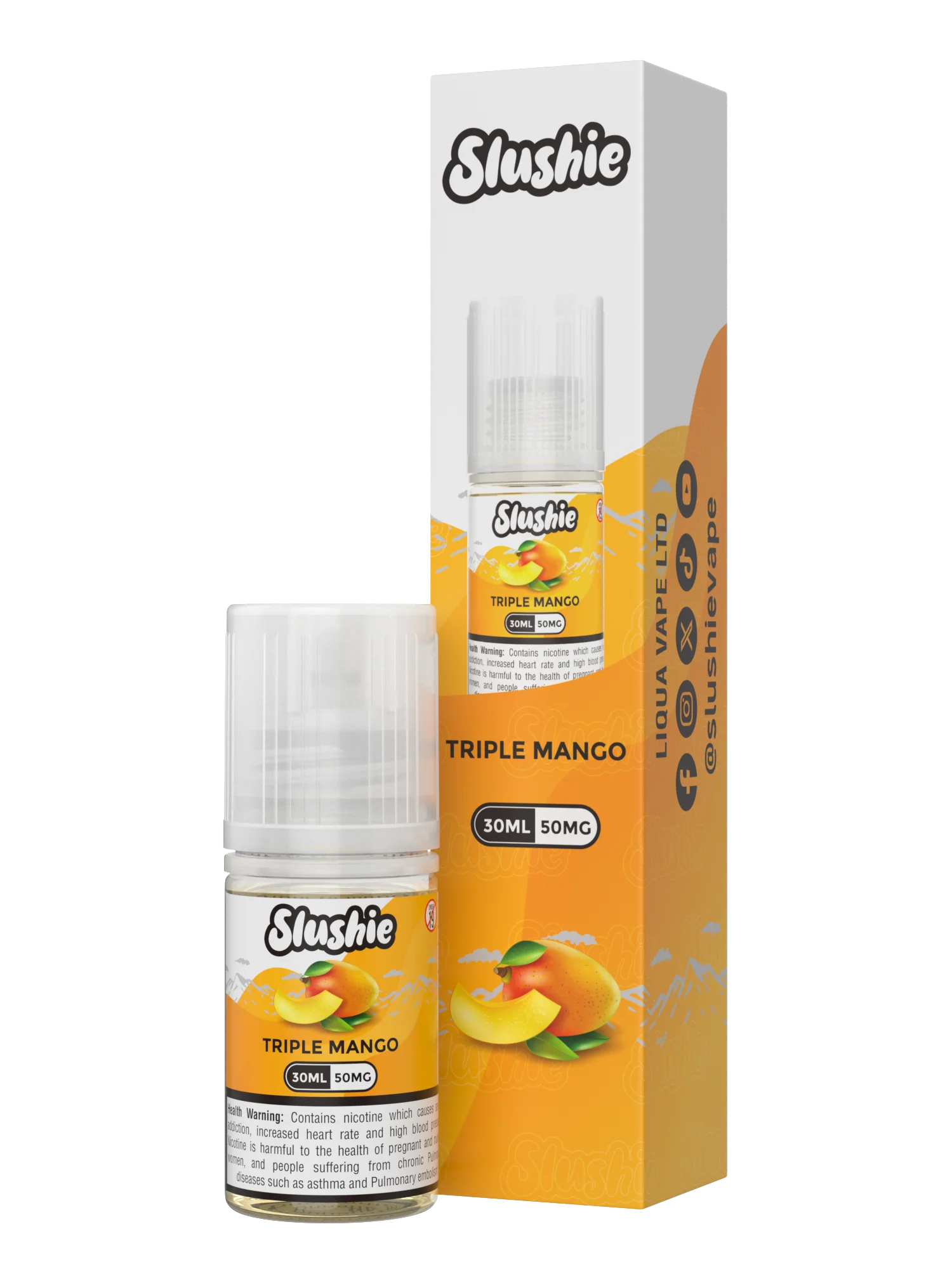 Slushie Triple Mango 30ml Bold & Juicy Mango Ice Vape (35mg / 50mg) - Karachi Vapers Slushie Triple Mango 30ml Bold & Juicy Mango Ice Vape (35mg / 50mg) - Karachi Vapers