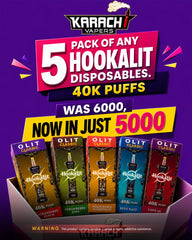 Pack Of Any 5 Olit Hookalit Disposable 40K Puffs